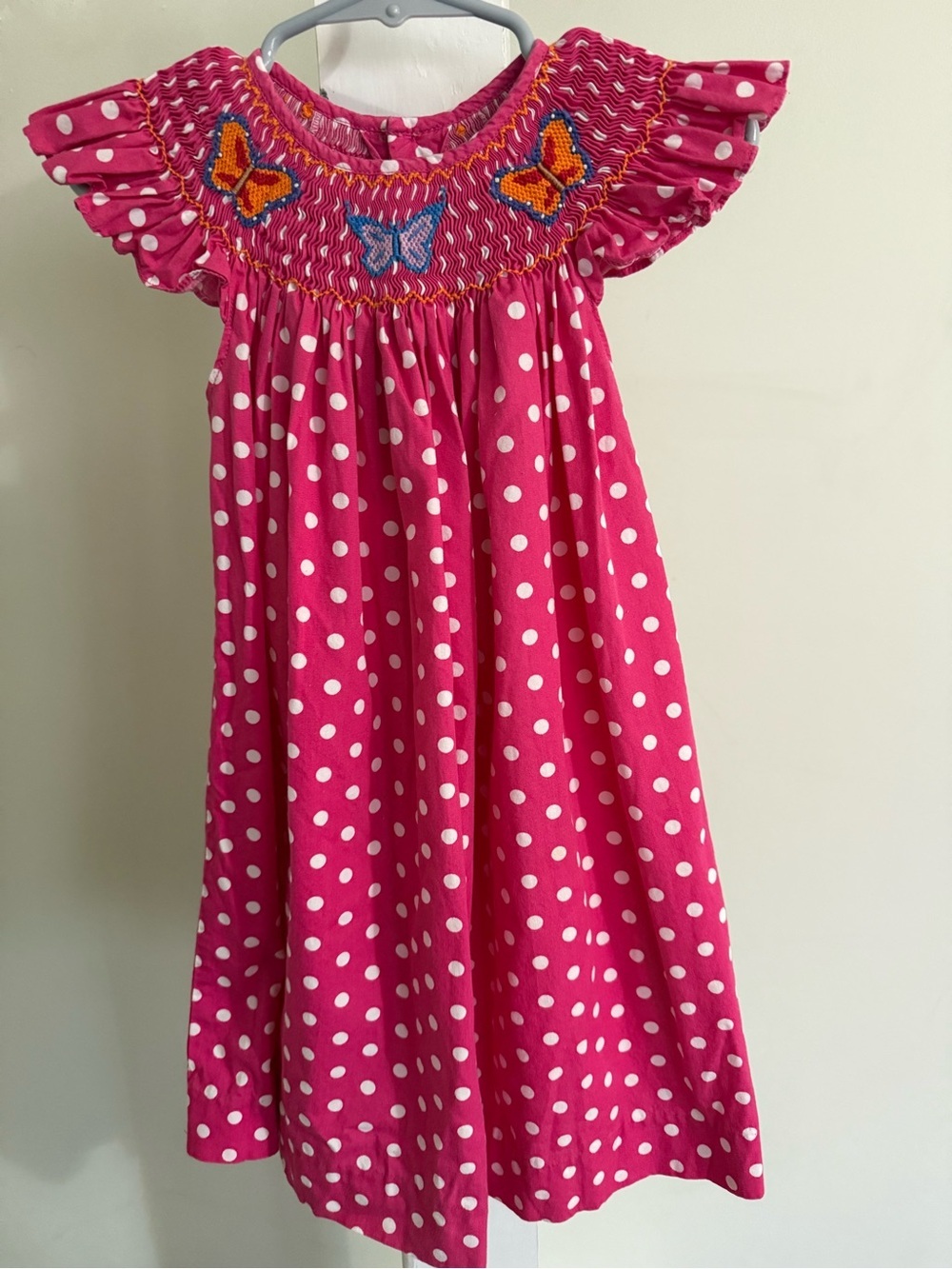 Mom & Me Smocked Butterfly Bishop Dress